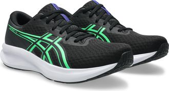Asics Laufschuh ASICS PATRIOT 14, Herren, Gr. 42,5, schwarz, vital gr&uuml;n, Synthetik, Schuhe Laufschuh