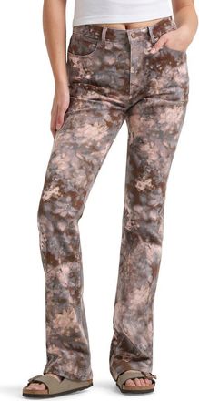 Wrangler Western High Waist Straight Leg Jeans in Botanical Camo at Nordstrom, Size 29