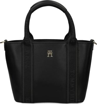 Tommy Hilfiger logo-tape tote bag - Black