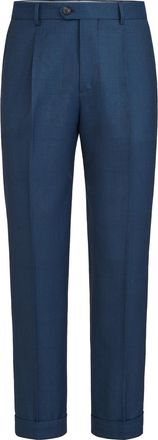 Brunello Cucinelli Prince of Wales trousers in Blue at Nordstrom, Size 52 It
