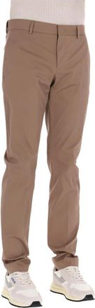 Pantaloni Torino Slim-fit Broek - Heren - Slim Fit Broeken - Bruin - M - Leer - Broeken