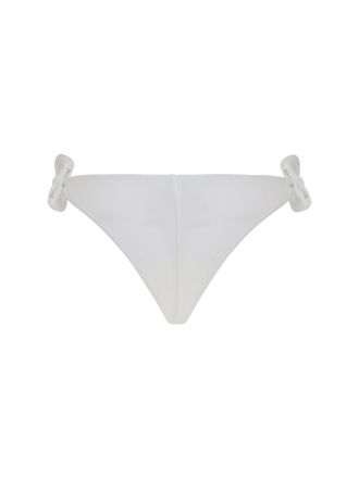 Brunello Cucinelli Womens Technical Jersey Bikini Bottoms White Polyamide Swimwear Sea Clothing