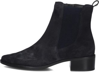 Paul Green Schoenen, Dames, Blauw, 38 1/2 EU, Wol, Stijlvolle donkerblauwe enkellaarzen