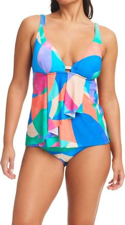 Beyond Yoga Womens Full Circle Cascade Tankini In Multi