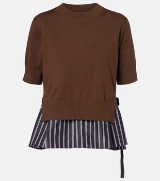 sacai Top in cotone