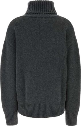 Extreme Cashmere Womens Dark Grey Cashmere N&acirc;&deg;20 Sweater Felt Exterior: Maglieria