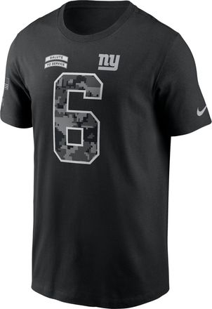 Nike Jaxson Dart New York Giants Salute to Service Nike Mens NFL T-Shirt in Black | N19900AF3N-FWN