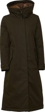 Woolrich Brown Best Cotton Faux Fur Duck Down Parka