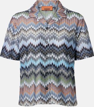 Missoni Camicia a zig-zag con intarsi