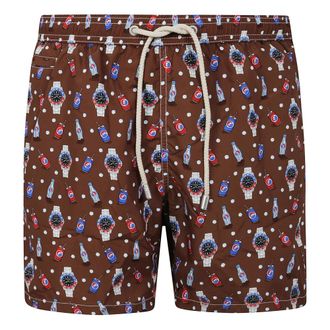 MC2 Saint Barth Beachwear, male, Brown, Size: XL Ultralight Swimshorts