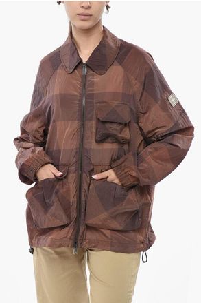 Woolrich Nylon Windbreaker With Buffalo Check size L