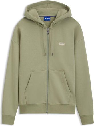 HUGO BOSS Logo-print hoodie in cotton terry