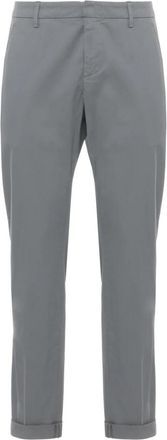 Dondup Gaubert Slim-fit Broek - Heren - Slim Fit Broeken - Grijs - W35 - Katoen - Broeken