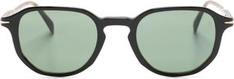 Eyewear by David Beckham tinted-lenses pantos-frame sunglasses - men - Acetate - One Size - Black