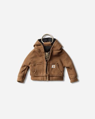 Carhartt Work in Progress Mini Active Jacket Keychain Hamilton Brown