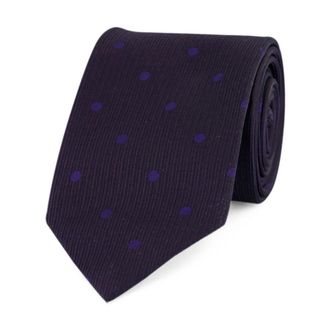 Tom Ford Corbata de Seda de Puntos - Accessories - Hombre - Azul - ONE SIZE