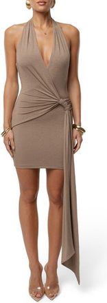 JLUXLABEL Sundown Minidress in Beige at Nordstrom, Size Medium