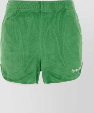 Sporty & Rich waistband elastic pocket back shorts