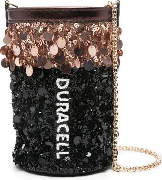 Anya Hindmarch Borsa a secchiello Duracell mini - Nero