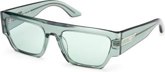 GCDS Zonnebril Model Gd 0064 Kleur 93N - unisex - Zonnebrillen - Groen - 55 MM - Accessoires