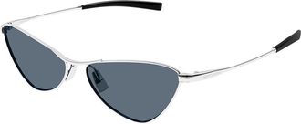 Saint Laurent SL 830 003 Womens Sunglasses Silver Size 56 - Free RX Lenses - Free RX Lenses