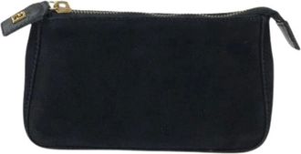 Fendi Pre-owned Pouch in Nubuck Nero Oro - - Pre-owned - Donna - Nero - ONE SIZE