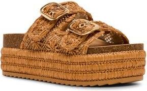 Madden Girl Bali Slide Sandal in Tan Raffia at Nordstrom Rack, Size 7.5