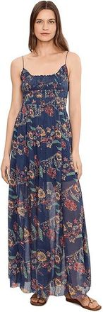 Free People One Ciella Printed Womens Dress New England Combo : LG (Womens 12-14), Cotton/Viscose