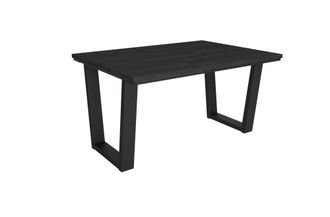 Skraut Home Mesa comedor efecto madera negro 140x90x74cm