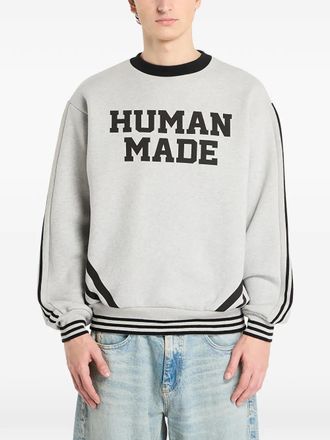 Human Made elbow-patch sweatshirt - unisex - Cotton/Polyester - M - Grey