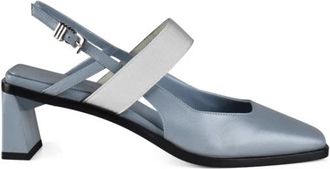 Anest Collective Kidskin Slingback - Dames - Pumps - Blauw - 36 EU - Katoen - Schoenen