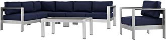 ModWay Shore 6-Piece Outdoor Patio Sectional Sofa Set