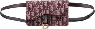 Dior Pre-owned Belt Bags, female, Red, Size: ONE SIZE Pre-owned Canvas Belt Bag