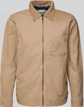 Blend Jacke mit Brusttasche Modell EVANDER in Beige, Gr&ouml;&szlig;e L