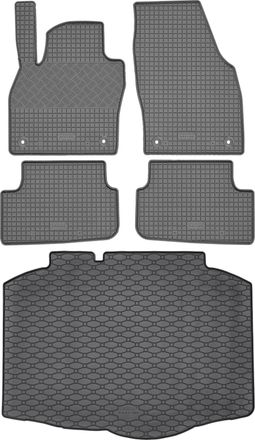 OEM Juego De Alfombrillas De Goma Para Coche Y Maletero Para Seat Ibiza Vi Hatchback A Partir De Junio De 2017