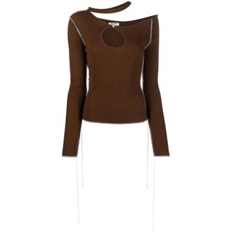 Julfer Round-neck Truien - Dames - Ronde hals truien - Bruin - XS - Truien & Vesten