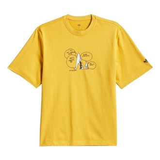 adidas x Mark Gonzales Skateboarding Crusty T-shirt Preloved Yellow Black KE1021