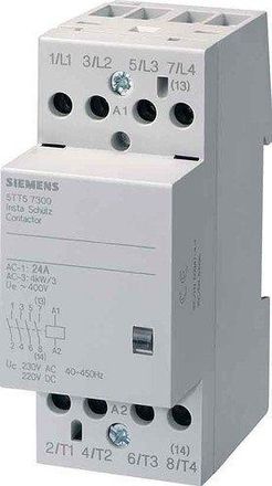 SIEMENS Contactor Modular 25a Bobina 4z 24v Ca/cc Sentron 5tt5030-2