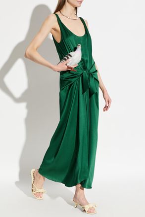 J.W.Anderson Dress With Decorative Waist Tie, Womens, Green