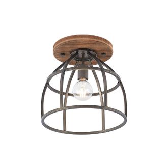 Lindby L&aacute;mpara De Techo rutger En Marr&oacute;n Madera - Lindby