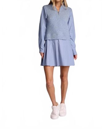 Sundays Hunter Mini Dress In Blue Mist