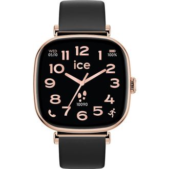 Ice Watch Ice Watch Ice Smart Sq 2.0 - Rose-gold - Black Womens 025890 Silicone - One Size
