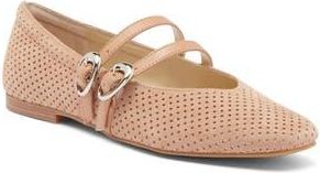 Dolce Vita Alenia Perforated Mary Jane Flat in Rose Perforated Suede at Nordstrom Rack, Size 9