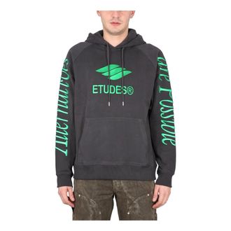 &Eacute;tudes Studio Hoodie Logo - male - &Eacute;tudes - Hoodies - Black - M - Sweatshirts & Hoodies