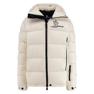 Moncler Winter Jackets, male, White, Size: XL Isorno Technical Nylon Down Jacket