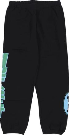 HUF Zwarte Fleece Trainingsbroek Mannen - Heren - Sweatpants - Zwart - S - Katoen - Broeken