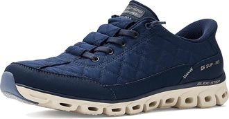 Skechers Glide-Step - At Ease Cozy Fit Hands Free Slip-Ins Womens Shoes Navy : 9.5 B - Medium, Synthetic