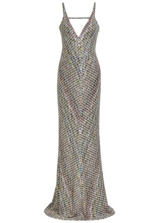 Missoni Sequin-embellished Metallic-knit Gown - Multicoloured - 42 (UK10 / S)