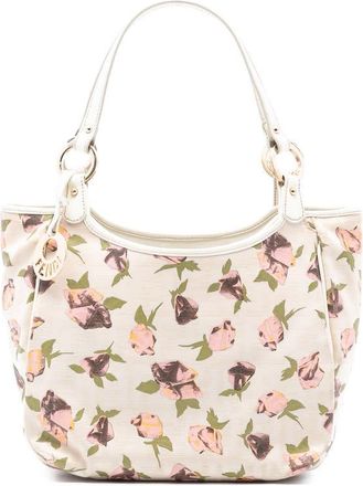 Fendi Pre-owned Fendi Zucca Canvas Rose Printed Chef Handbag Ladies 8BH156-FZB 118-2373