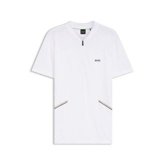 BOSS Slim-fit polo in seamless body-mapping jersey